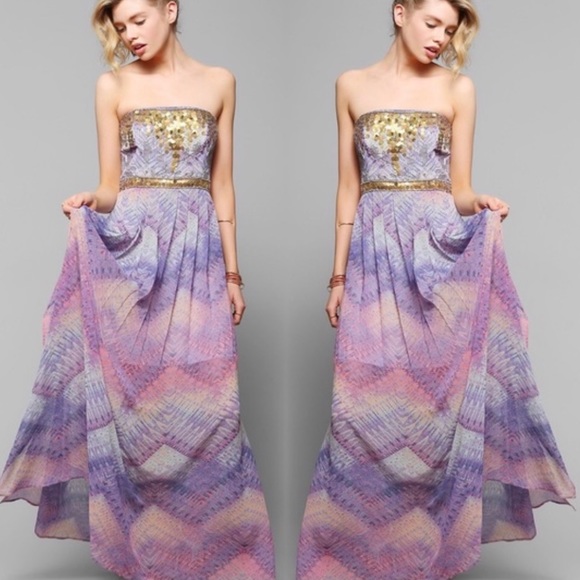 URBAN OUTFITTERS ECOTE SEQUIN TREASURE TROVE MAXI - Picture 3 of 9